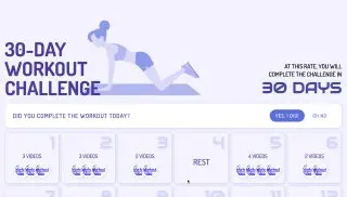 Workout Schedule - Календарь для расписания тренировок, реализован с помощью CSS и JavaScript.
https://codepen.io/oliviale/pen/RwWKybY | Сетка — социальная сеть от hh.ru