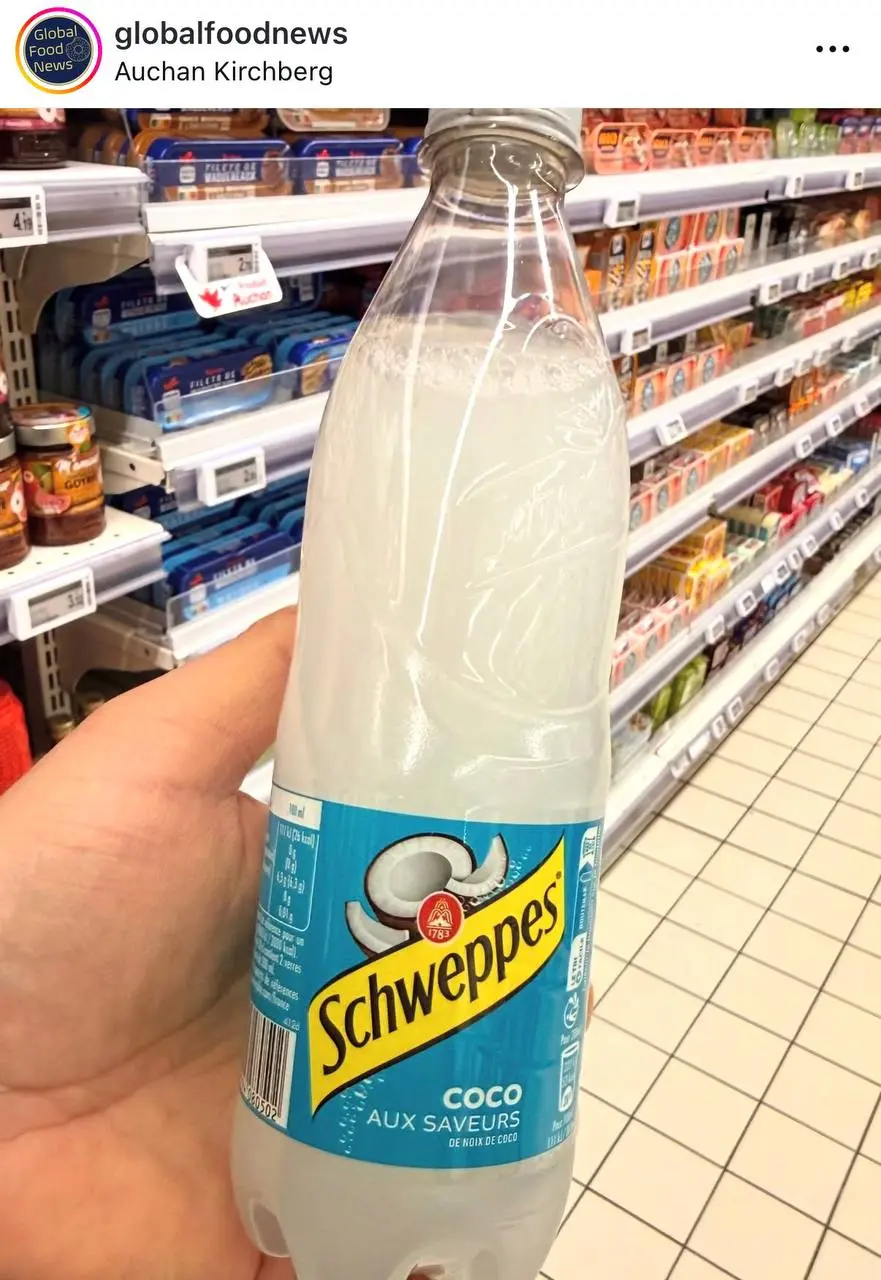 Кокосовый Schweppes появился в Англии и Люксембурге в местных супермаркетах! Этот вкус описывают, как самый необычный и лучший из этой линейки газировок.
Мы тоже хотим 😭 | Сетка — социальная сеть от hh.ru
