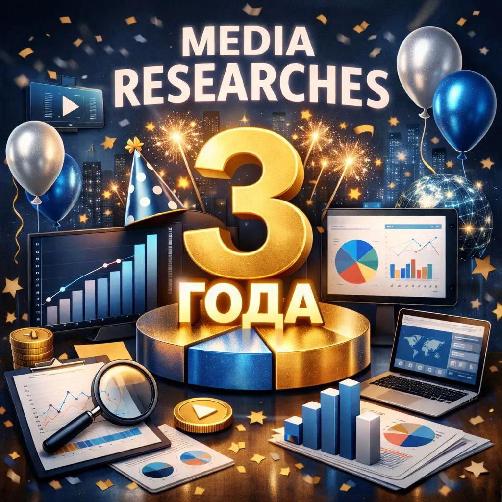 🎉 Сегодня нашему каналу исполняется три года.
За это время MEDIA RESEARCHES вырос из идеи просто собирать важные исследования для себя в агрегатор полезных данных для всего рекламного рынка | Сетка — социальная сеть от hh.ru