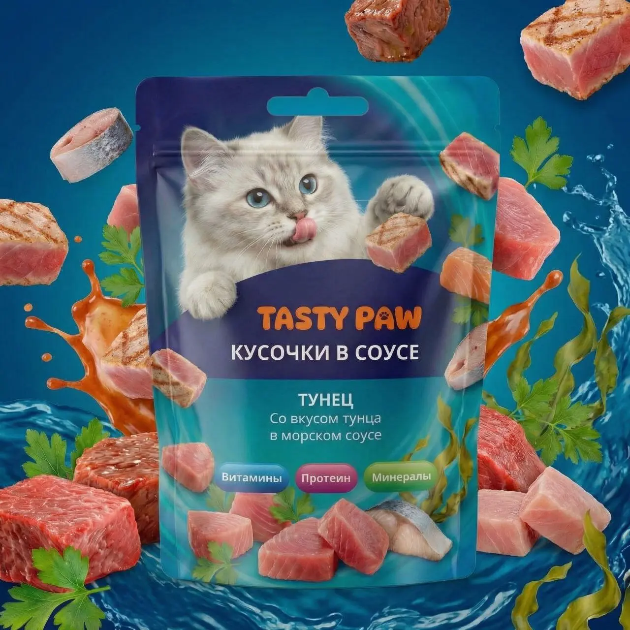 Всем привет. Делюсь с Вами ярким и привлекательным дизайном упаковок серии кормов для кошек с различными вкусами. #ДизайнУпаковки #ГрафическийДизайн #РазработкаДизайна | Сетка — социальная сеть от hh.ru