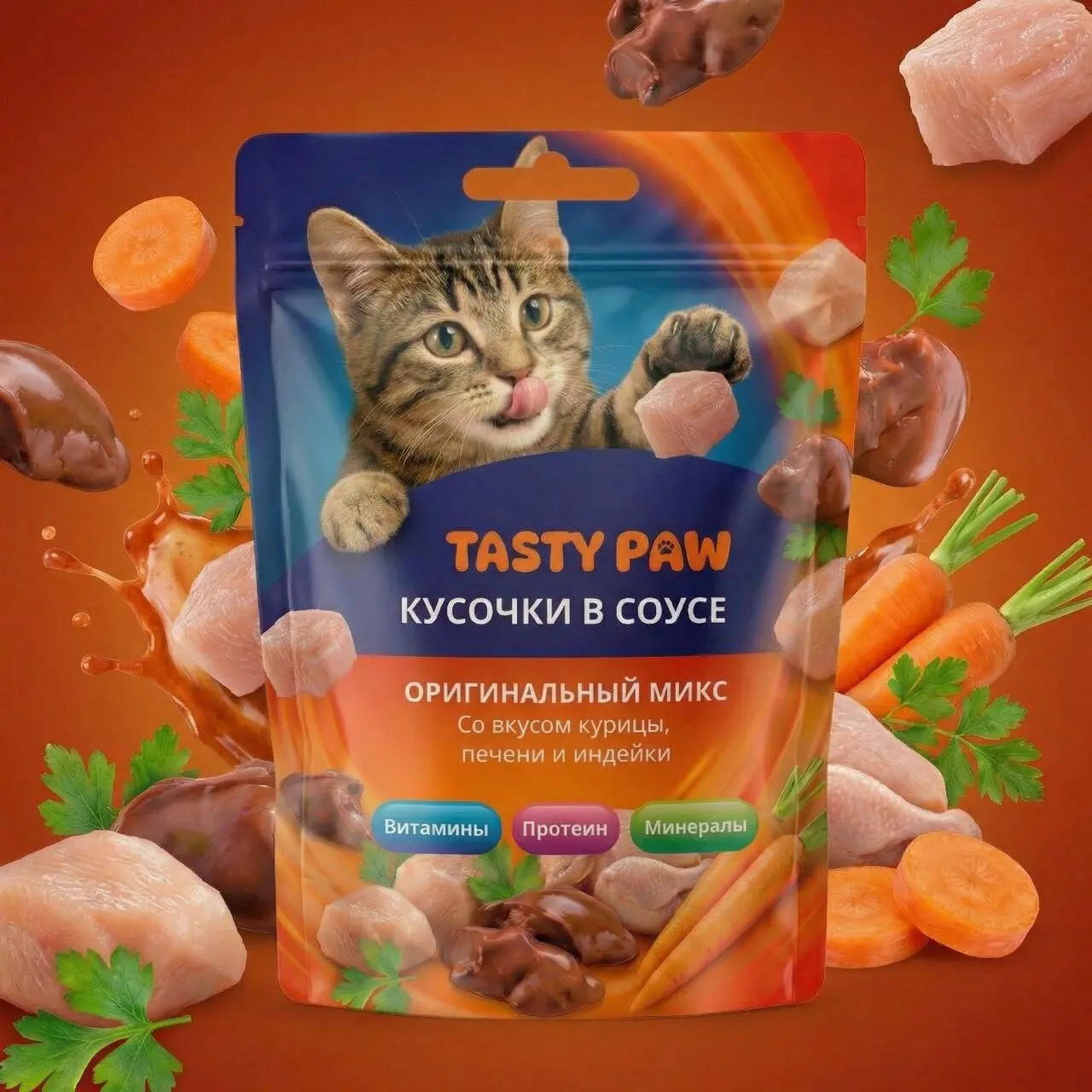 Всем привет. Делюсь с Вами ярким и привлекательным дизайном упаковок серии кормов для кошек с различными вкусами. #ДизайнУпаковки #ГрафическийДизайн #РазработкаДизайна | Сетка — социальная сеть от hh.ru