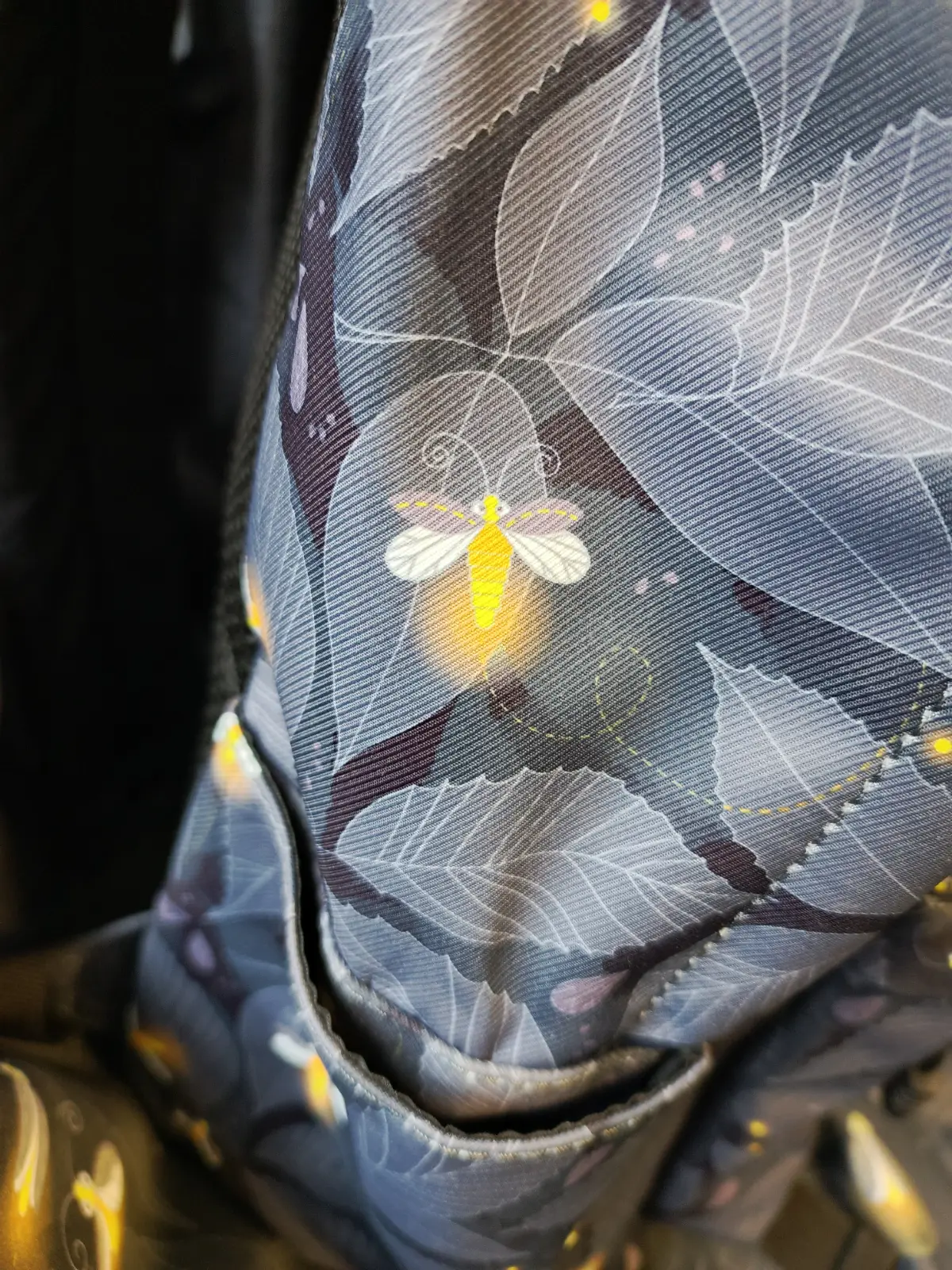 Векторный принт для ткани "Светлячки в ночном лесу" | Сетка — социальная сеть от hh.ru