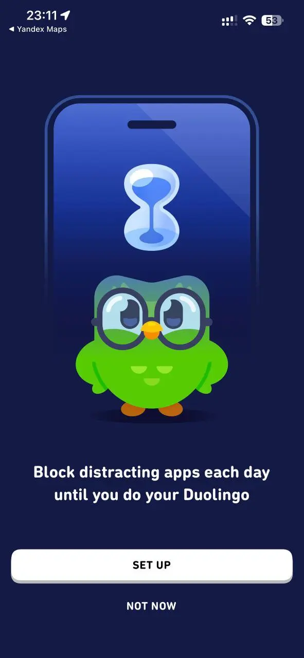 Лол, Duolingo на iOS может закрывать доступ к другим приложениям на время урока | Сетка — социальная сеть от hh.ru
