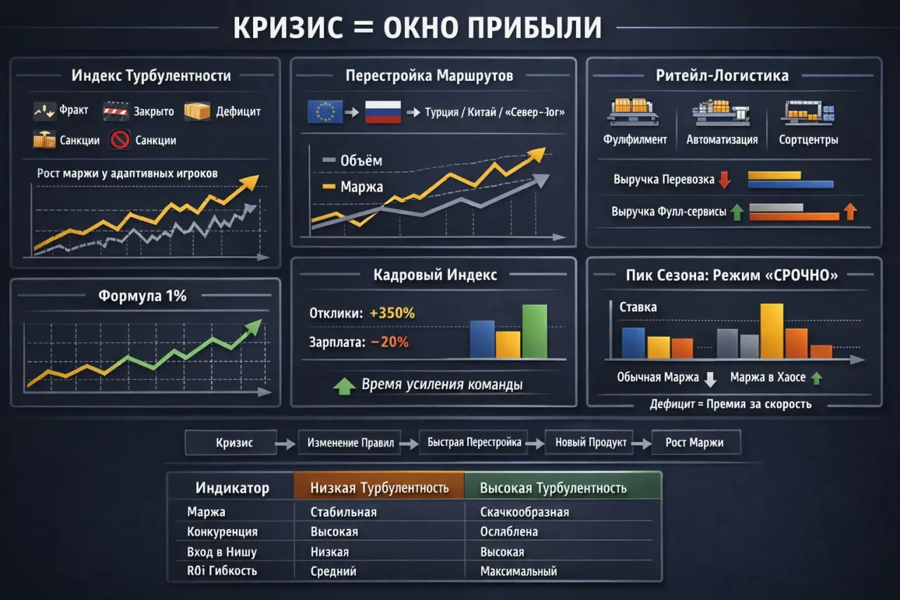 Когда логистический коллапс — это золотая жила 🚛
Портовые забастовки, дефицит контейнеров, закрытые коридоры, скачки фрахта, санкции | Сетка — социальная сеть от hh.ru