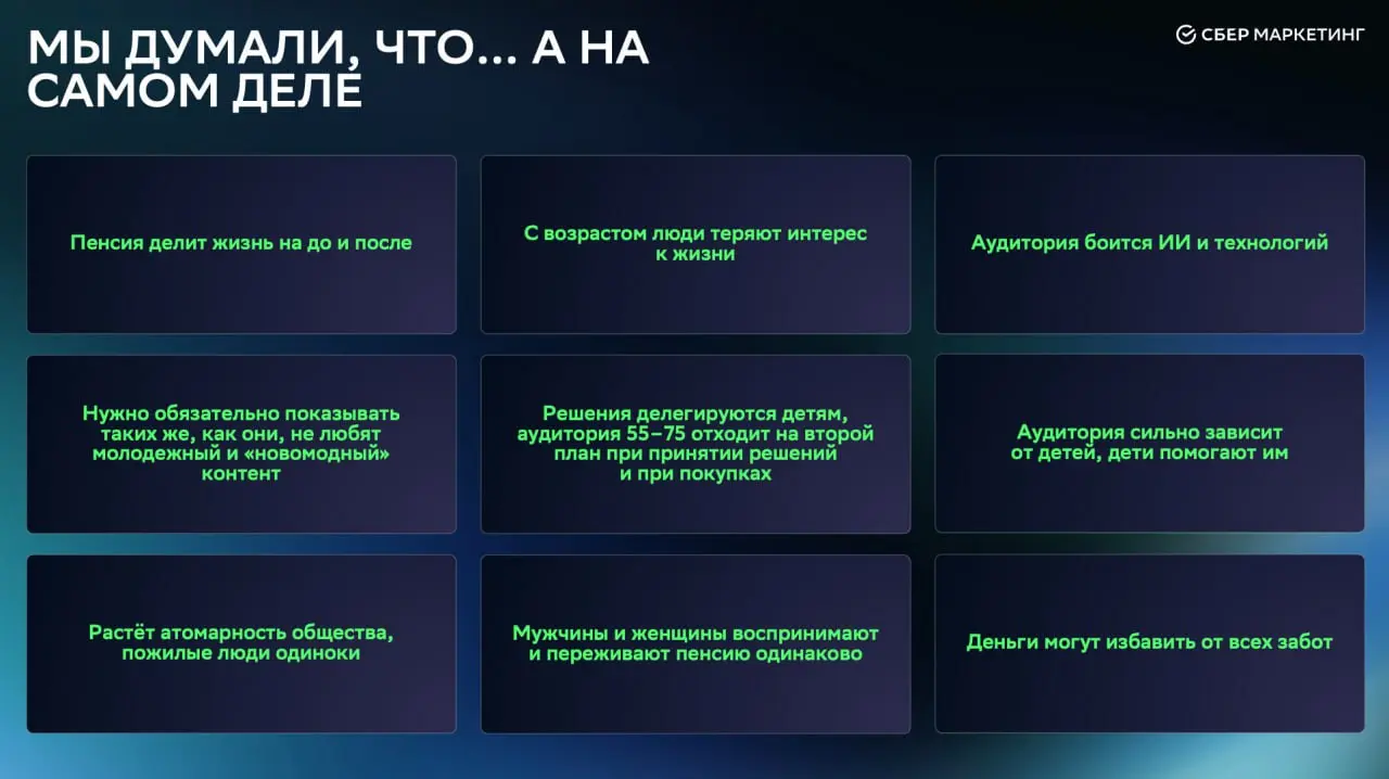 Серебрянный возраст
Я давно посматриваю на тренд серебрянной экономики, а тут попался отчет Сбера про серебрянный возраст | Сетка — социальная сеть от hh.ru