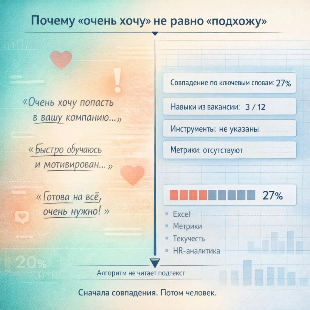 Понедельник — на работу!
Стоп — нет. Выходной!
Тогда, пока есть время, хочу рассказать вам о вредных советах в поиске работы.
Если вы давно откликаетесь без ответа — попробуйте вот эти вредные советы | Сетка — социальная сеть от hh.ru