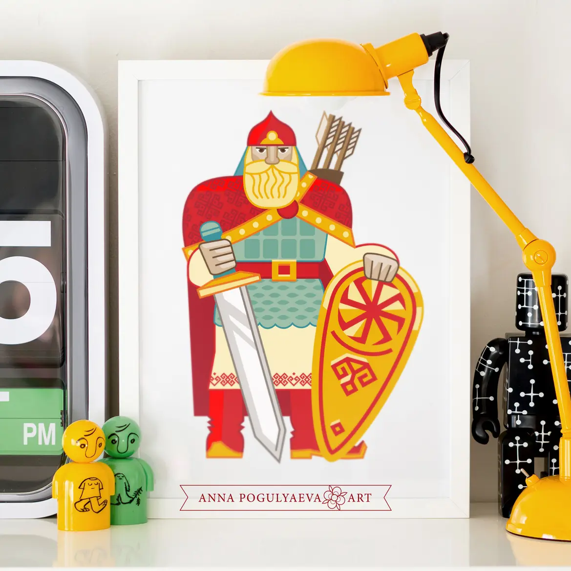 Русский богатырь. Векторная иллюстрация | Сетка — социальная сеть от hh.ru