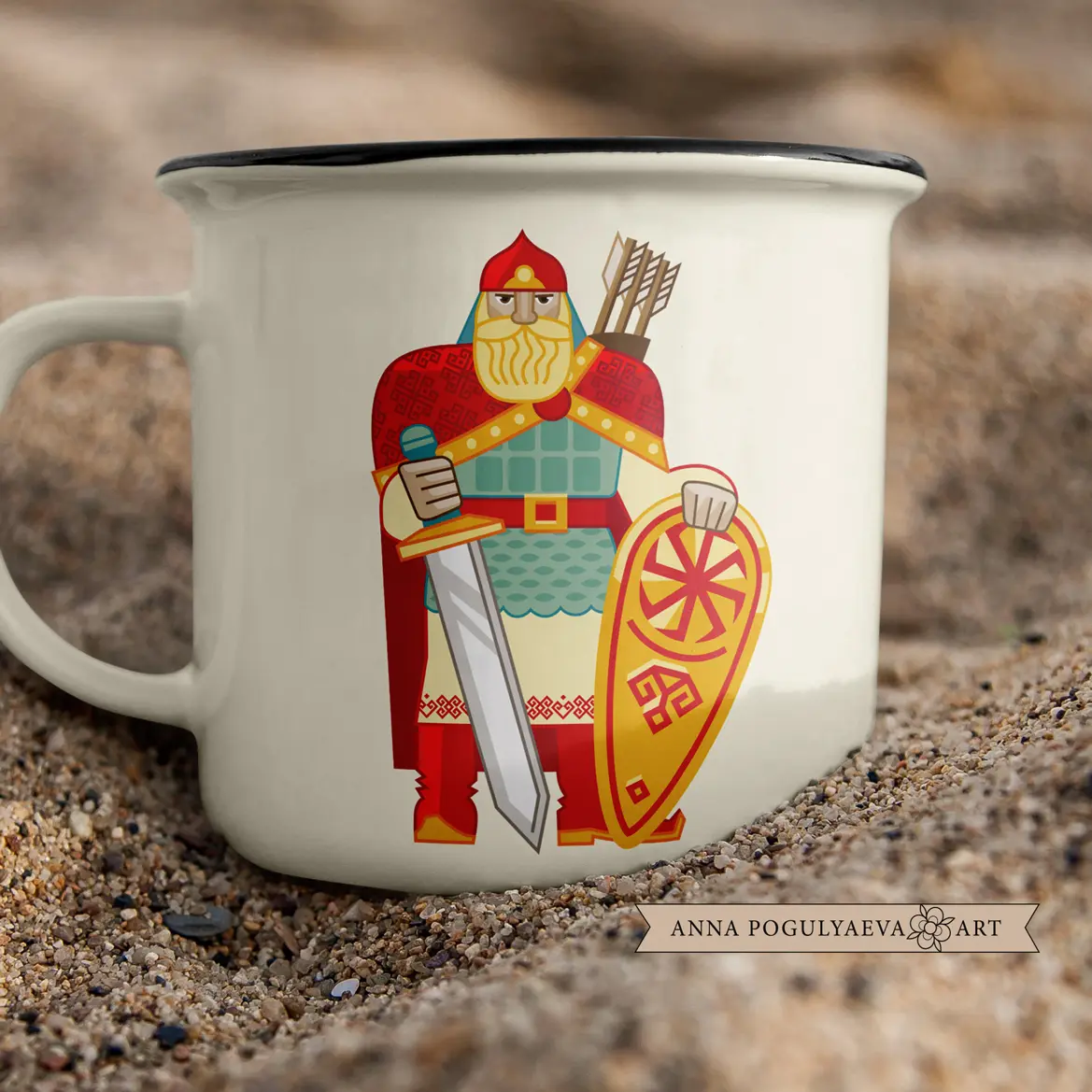 Русский богатырь. Векторная иллюстрация | Сетка — социальная сеть от hh.ru