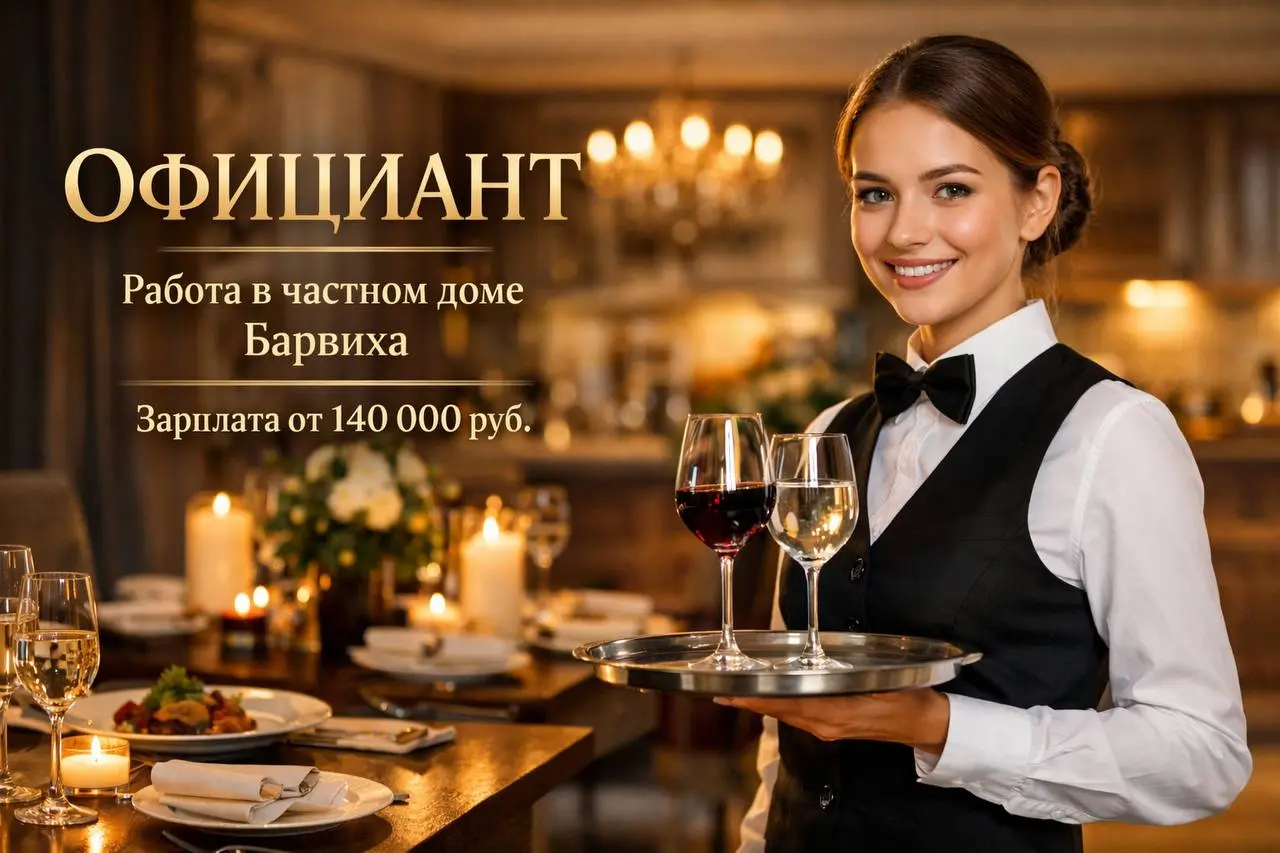 ОФИЦИАНТ
От 140 000₽
частный дом
• Барвиха
• Гостиничный бизнес
• @ViolettaKot98
В этом посте были ссылки, но мы их удалили по правилам Сетки | Сетка — социальная сеть от hh.ru