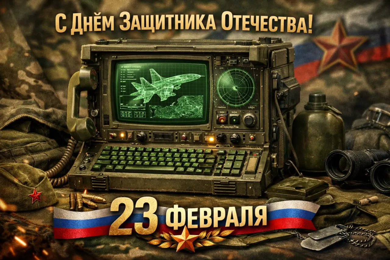 Всем привет! С празником!
В день Защитника Отечества желаю вам железной стойкости, как у топового процессора i9, не убиваемой батареи в полевых условиях и скорости загрузки мечты — быстрее, чем Window... | Сетка — социальная сеть от hh.ru