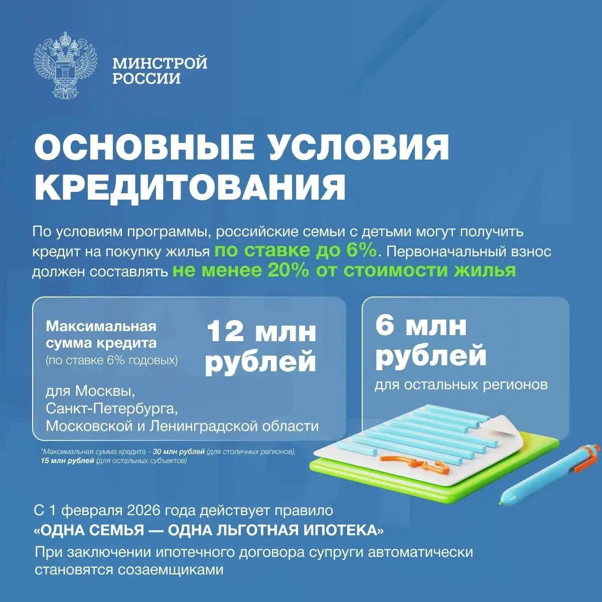 🏠Семейная ипотека – это специальная программа жилищного кредитования, направленная на поддержку семей с детьми. Она позволяет приобрести жилье на льготных условиях по ставке до 6% годовых | Сетка — социальная сеть от hh.ru