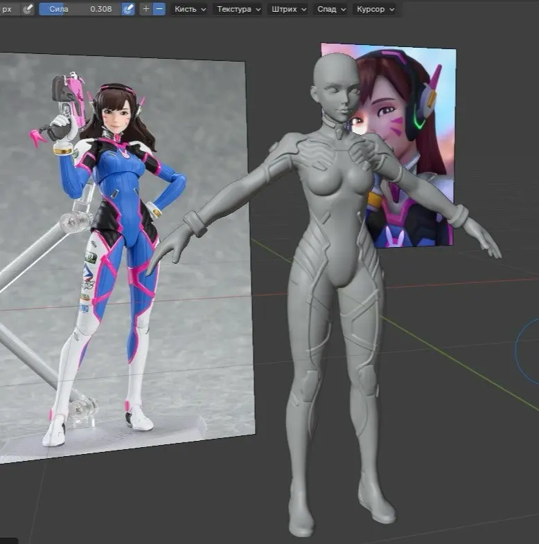 Всю ночь не спала, скульптила, да ретопом занималас | Сетка — социальная сеть от hh.ru