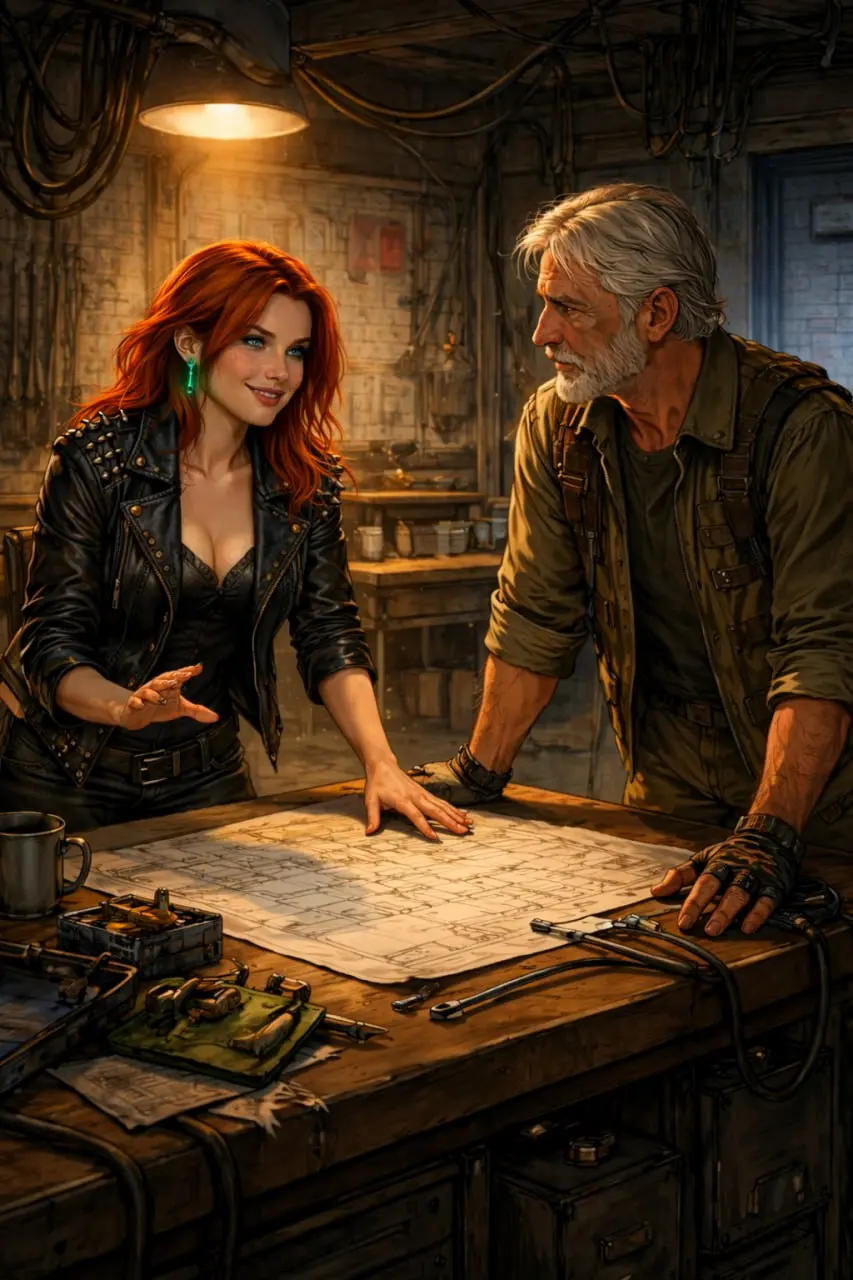 #Амбиция #Рост #СкоростьРазвития #Ответственность #Доверие #НачалоПроектаМастерская. Утро. Свет через грязные окна.
На столе разложены схемы.
Старик стоит, опираясь на стол | Сетка — социальная сеть от hh.ru