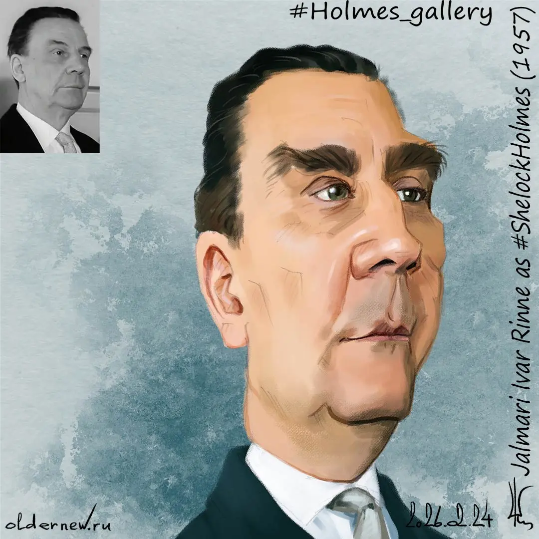 051 — 1957. Ялмари Ринне.
Jalmari Ivar Rinne as #ShelockHolmes 1957
Подробнее...
.
#holmesgallery #ГалереяХолмсов #ШерлокХолмс
.
#шарж #шаржпофото #шаржназаказ
 | Сетка — социальная сеть от hh.ru