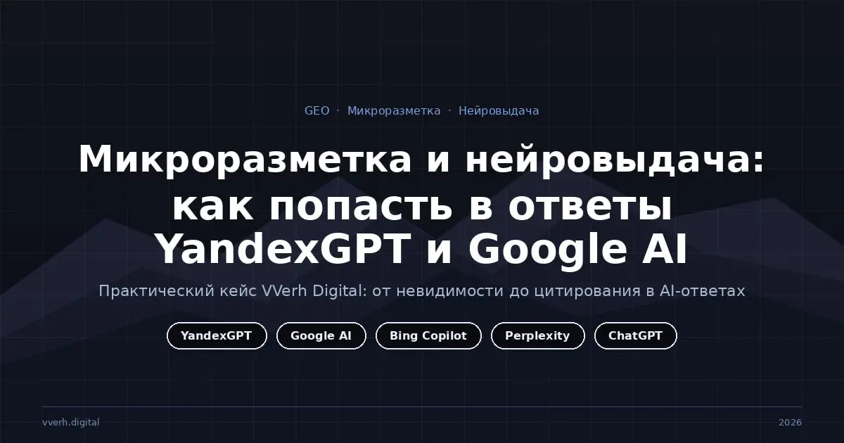 GEO-оптимизация: Какую мирокразметку интегрировать ? | Сетка — социальная сеть от hh.ru
