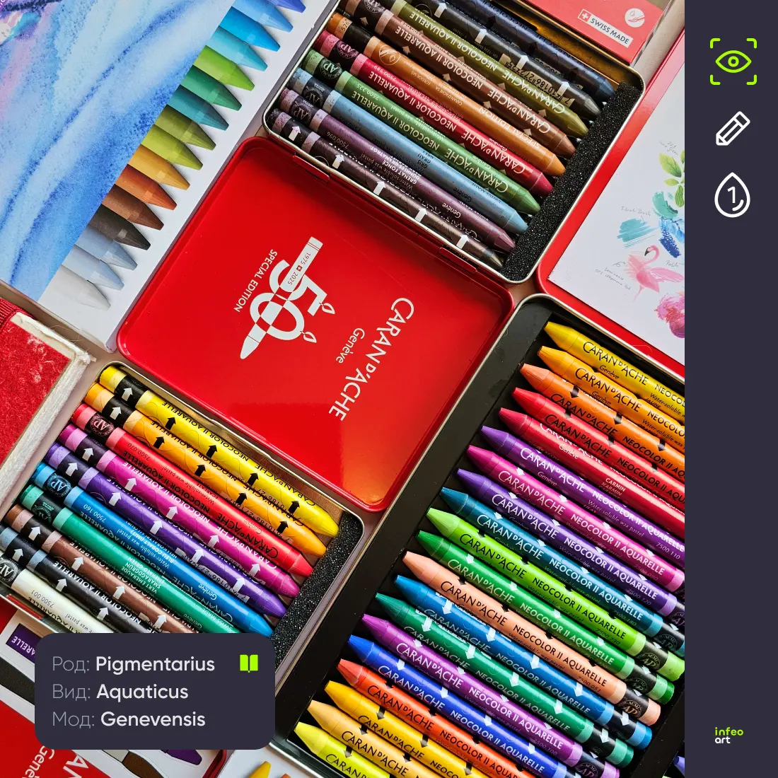 Обзор на акварельную пастель Caran d'Ache Neocolor II | Сетка — социальная сеть от hh.ru
