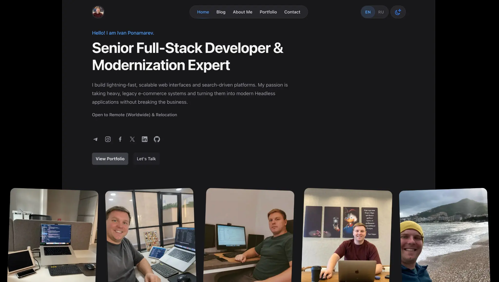 Наконец-то обновил сайт чтобы не быть сапожником без сапог. | Сетка — социальная сеть от hh.ru