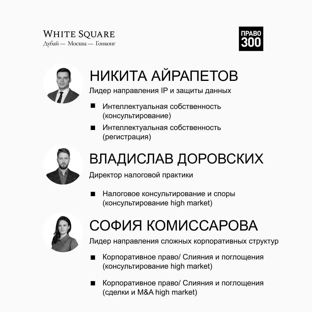 White Square заняла лидирующие позиции в рейтинге юристов | Сетка — социальная сеть от hh.ru