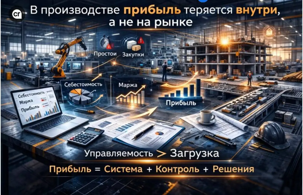 В производстве прибыль теряется не на рынке. | Сетка — социальная сеть от hh.ru