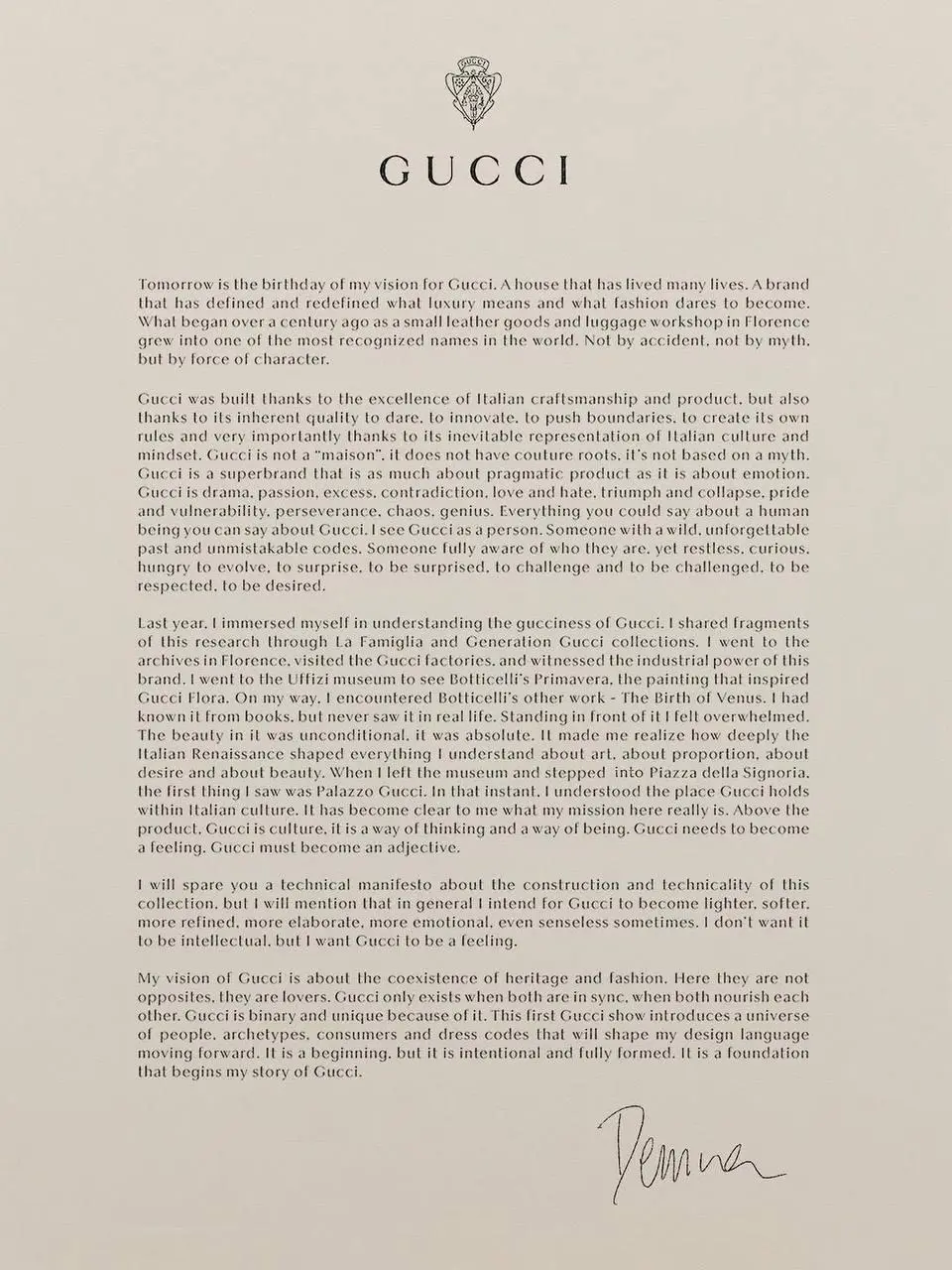 Уже завтра Демна представит свою первую коллекцию для Gucci | Сетка — социальная сеть от hh.ru
