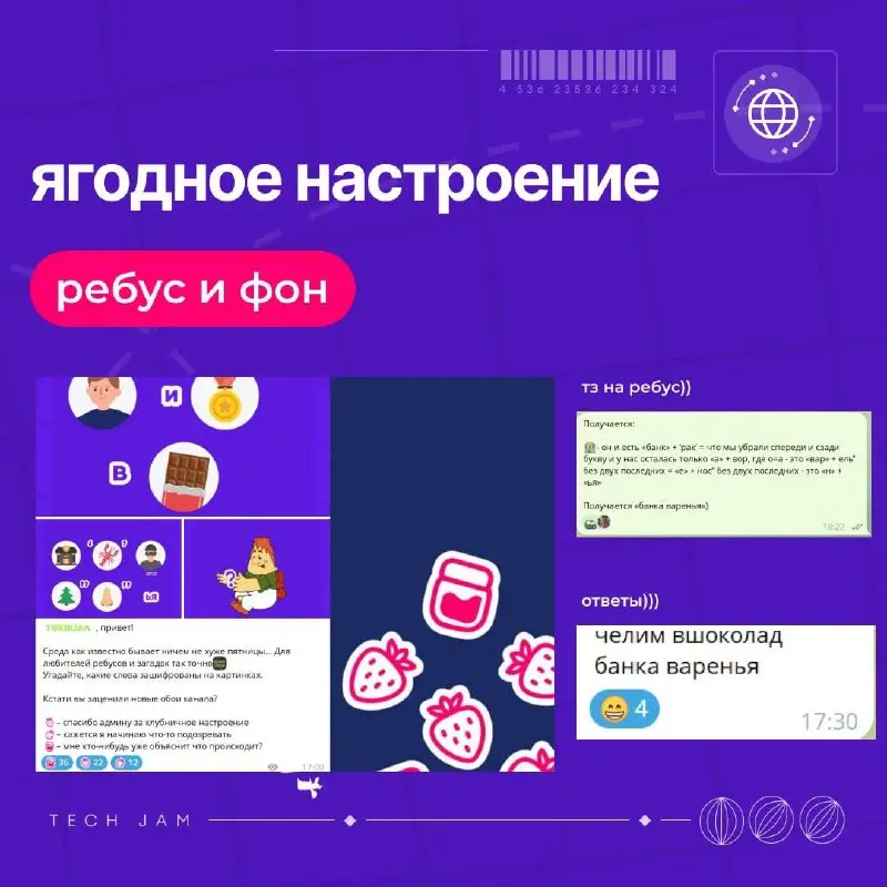 Какая ты ягодка или одна неделя из жизни ТехВилл
История: ТехВилл задумал провести техническое мероприятие для всех сотрудников | Сетка — социальная сеть от hh.ru