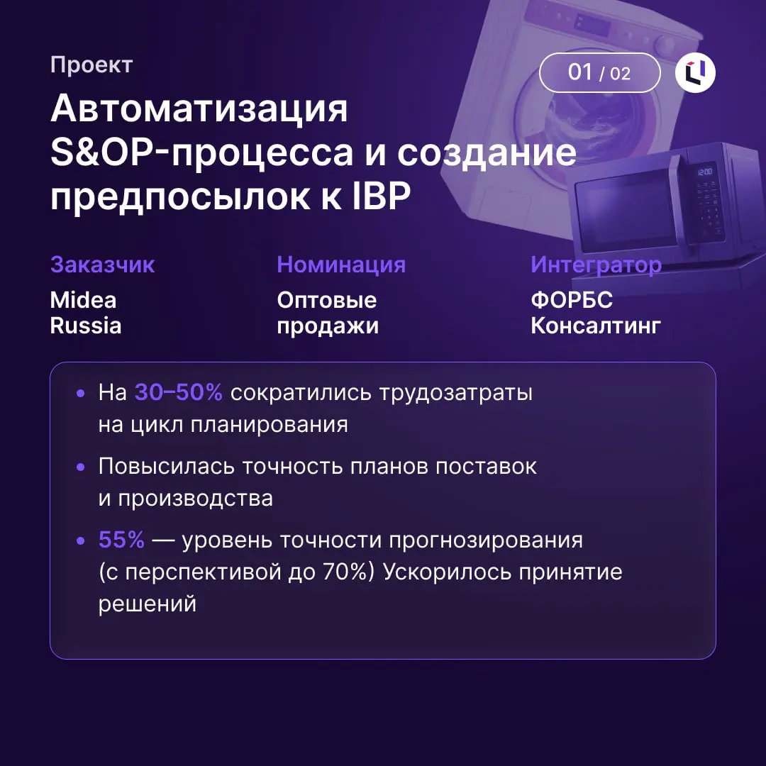 🏆 Проекты Optimacros стали победителями конкурса Global CIO
Два проекта на базе Optimacros подтвердили свою эффективность на престижном конкурсе Global CIO «Проект года – 2025»:
1️⃣ Автоматизация S&OP... | Сетка — социальная сеть от hh.ru