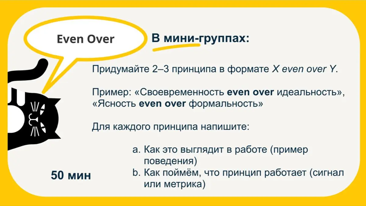 ​​🙌 Формируем принципы принятия решений в команде: Техника | Сетка — социальная сеть от hh.ru
