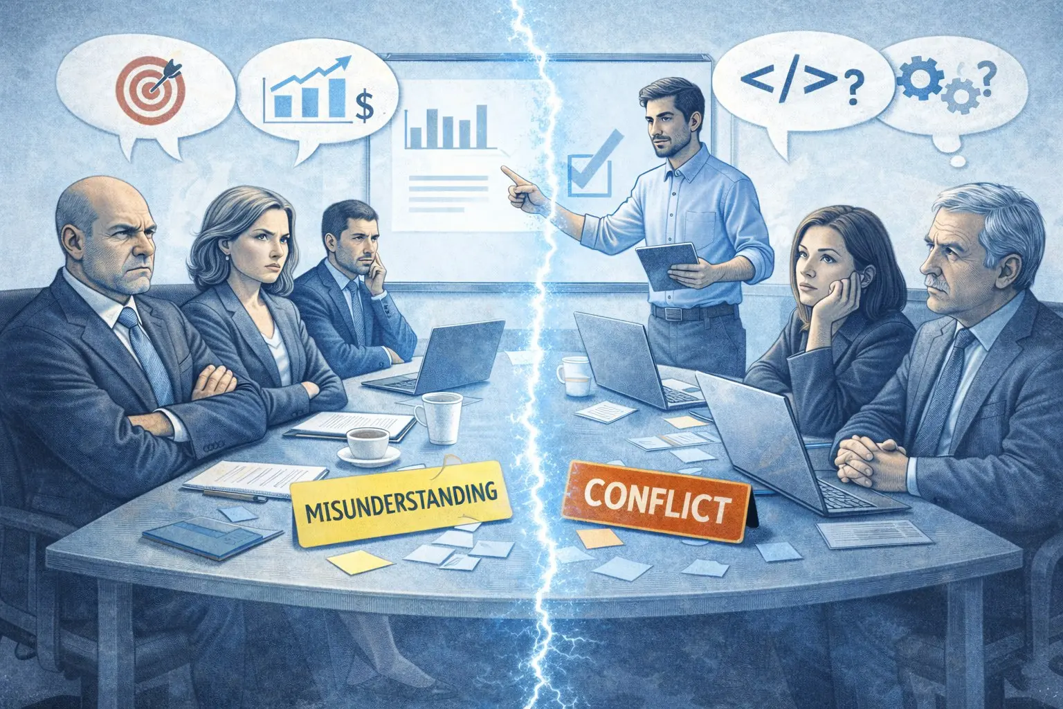 Как быть, когда бизнес говорит одно, а думает другое? Это не шизофрения, а реальность работы с представителями бизнеса. На прошлой неделе мы обсуждали важность понимания бизнес-целей и контекста | Сетка — социальная сеть от hh.ru