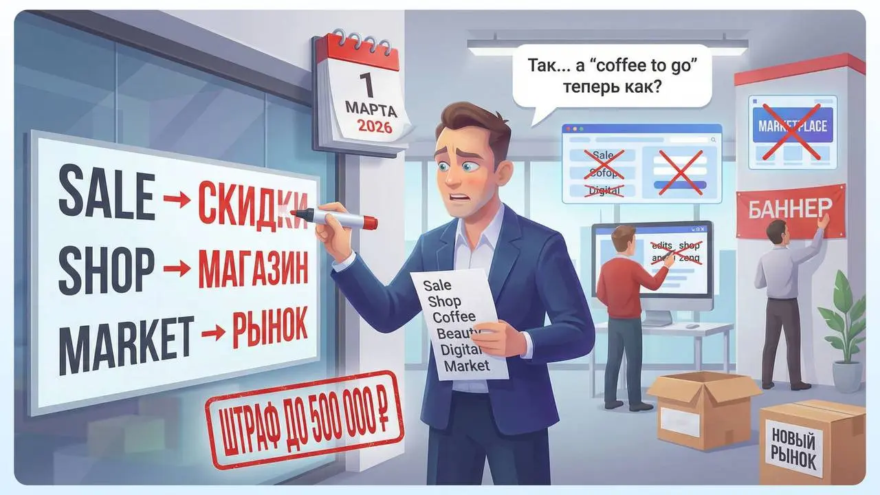 Милые судари и сударыни!
Coffee shop (Кофейня), Barbershop (Барбершоп) и WC (Туалет) отменяются 😝
Для тех, кто в курсе - завтра, 1 марта 2026 вступает в силу ФЗ N° 168-Ф3 о русификации | Сетка — социальная сеть от hh.ru