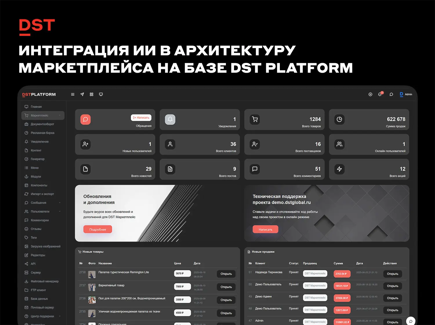Интеграция ИИ в архитектуру маркетплейса на базе DST | Сетка — социальная сеть от hh.ru