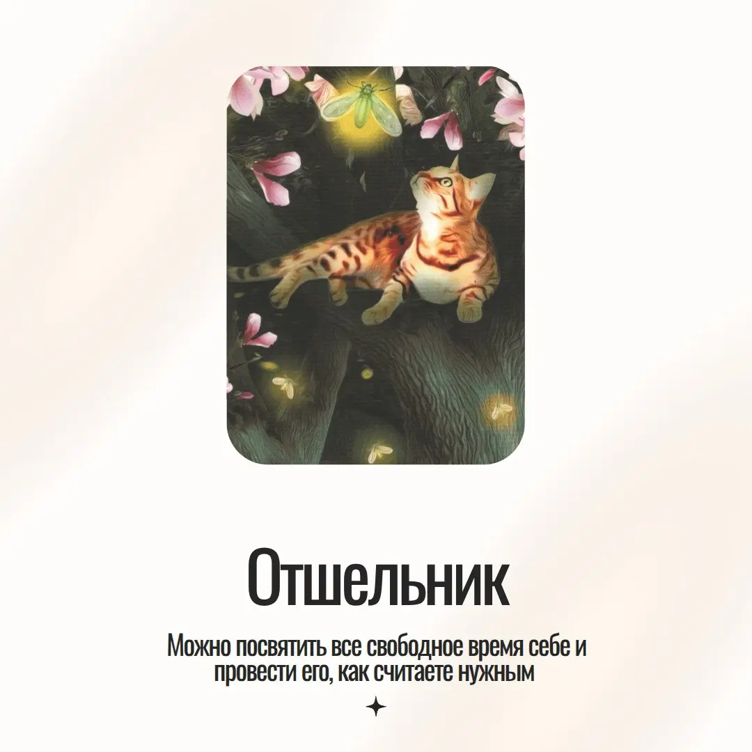 Ко Дню кошки предсказание по Таро удивительных кошек от мистера Дарси, моего плюшевого сотренера.
💛Тяните карту и наслаждайтесь праздничным днем | Сетка — социальная сеть от hh.ru