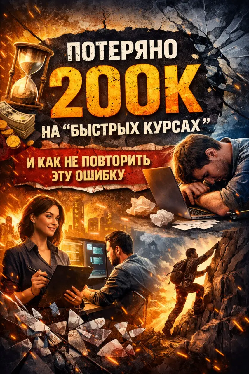Потеряно 200к на "быстрых курсах" – и как не повторить эту ошибку. 💸
Представьте: человек проходит курс по нейросетям и ожидает, что завтра деньги потекут рекой, тысячи в кармане уже во время обучения | Сетка — социальная сеть от hh.ru