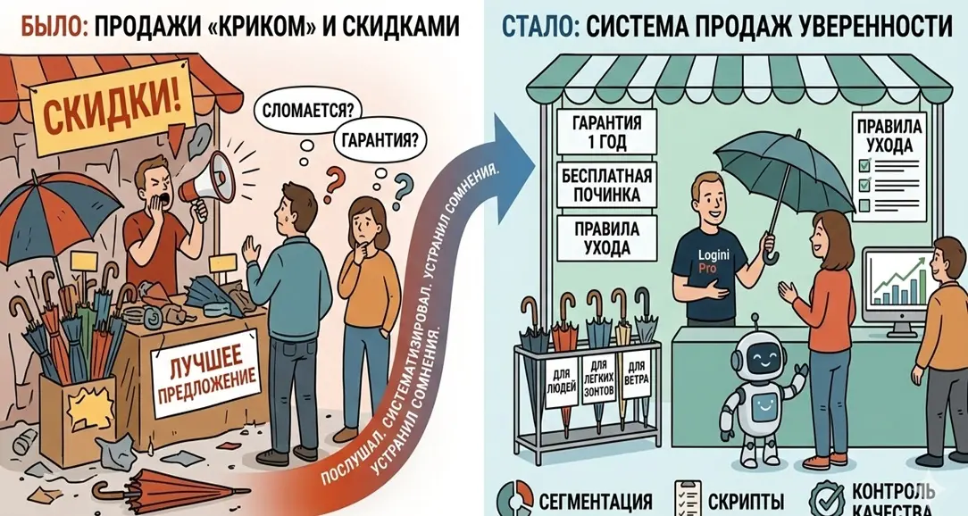 ☂️ Кейс: Как торговец зонтами переиграл рынок без демпинга | Сетка — социальная сеть от hh.ru