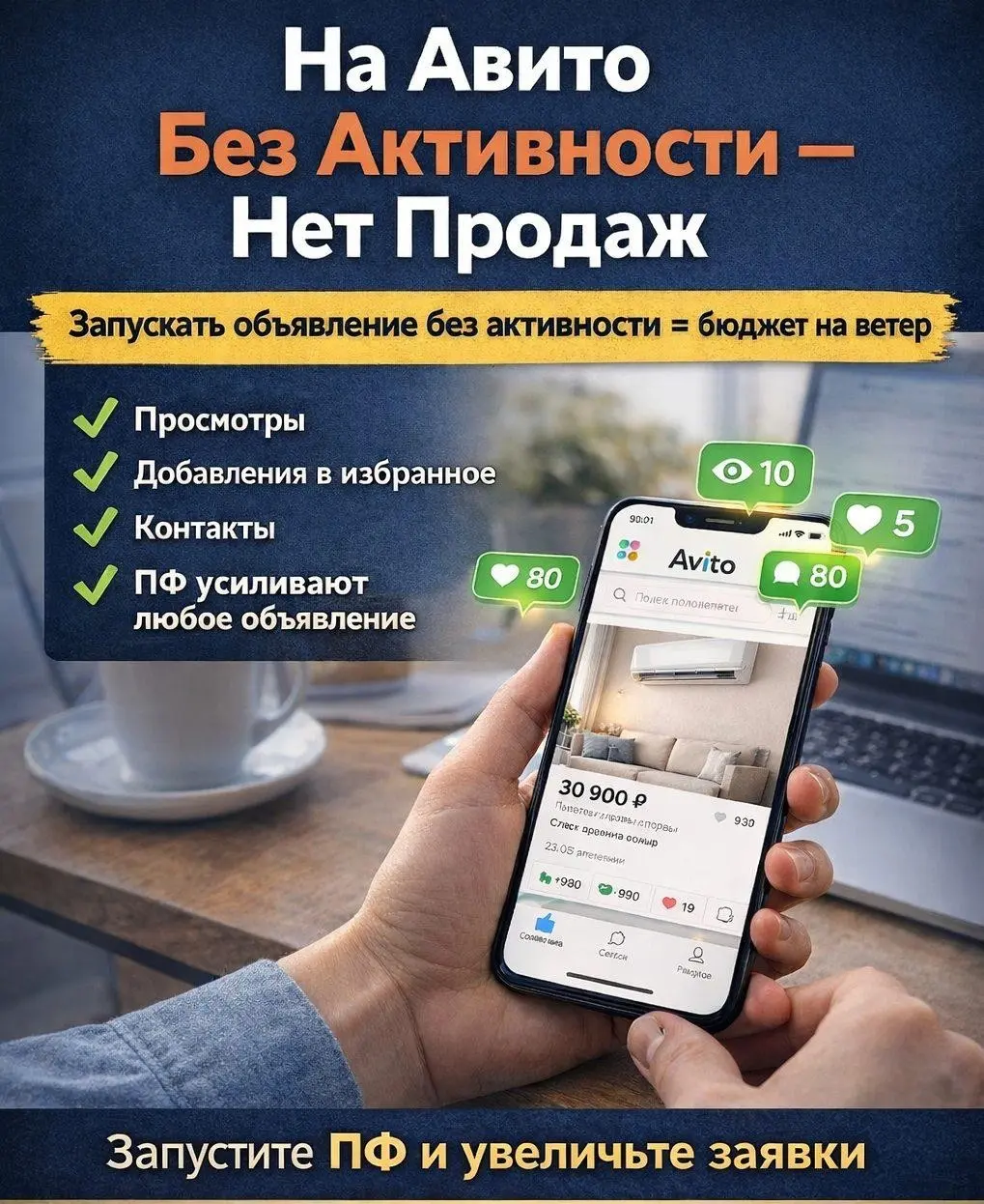 🔥 На Авито без активности — нет продаж | Сетка — социальная сеть от hh.ru
