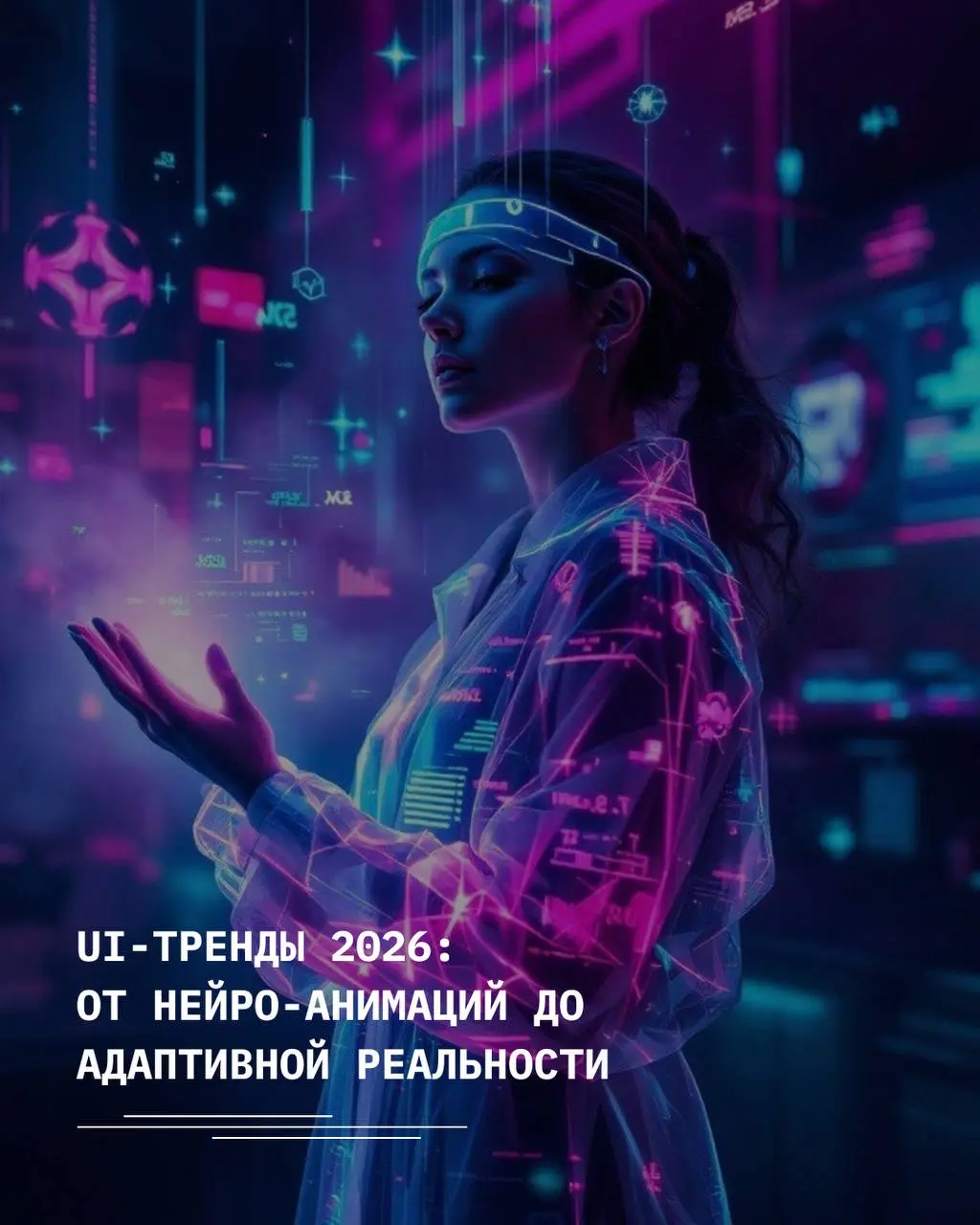 UI-тренды 2026: от нейро-анимаций до адаптивной реальности
Пока все обсуждают AI, будущее интерфейсов формируют более глубокие тренды. Вот что станет новым стандартом через год.
1 | Сетка — социальная сеть от hh.ru