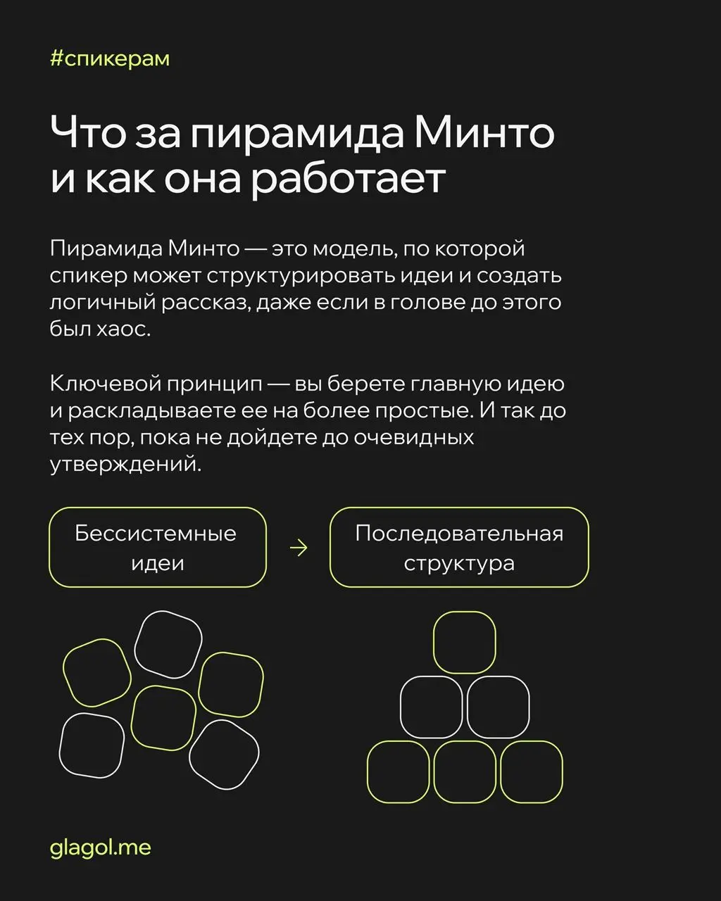 🧡 Рассказываем, как структурировать идеи и выступать по принципу пирамиды Барбары Минто. Читайте, запоминайте и применяйте на практике — например, на следующей защите проекта.
#спикерам | Сетка — социальная сеть от hh.ru