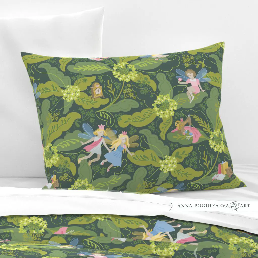 Весна идет! Бесшовный принт по мотивам сказки "Дюймовочка" | Сетка — социальная сеть от hh.ru