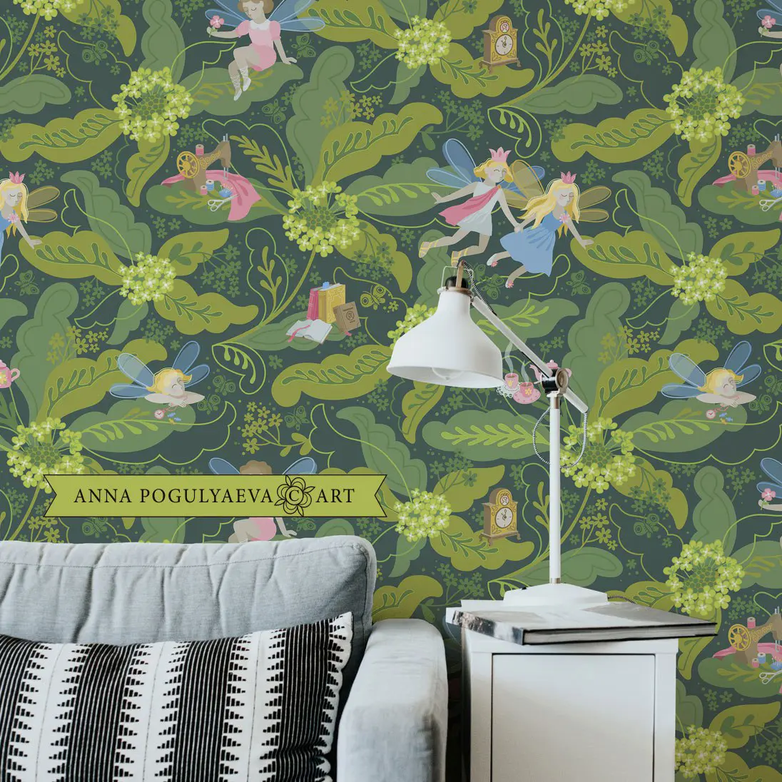 Весна идет! Бесшовный принт по мотивам сказки "Дюймовочка" | Сетка — социальная сеть от hh.ru