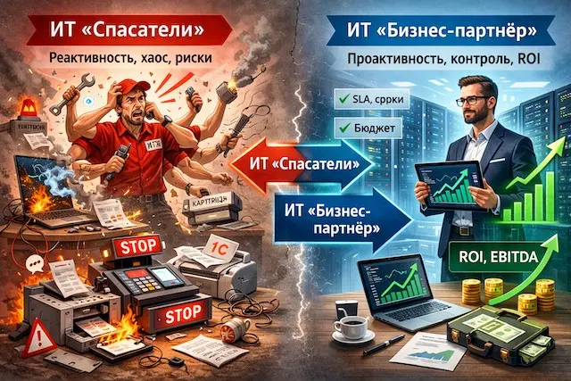 Два крайних типа ИТ: «Спасатель» и Бизнес-партнёр | Сетка — социальная сеть от hh.ru