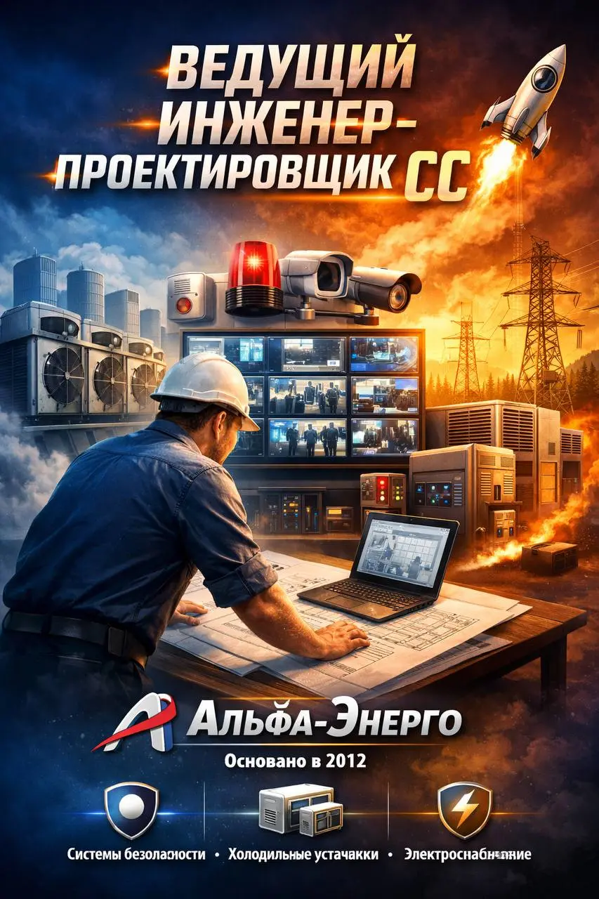 ВЕДУЩИЙ ИНЖЕНЕР-ПРОЕКТИРОВЩИК СС
160 000₽ - 220 000₽
Альфа-Энерго
• Москва
• Строительство
• +79801572795
В этом посте были ссылки, но мы их удалили по правилам Сетки | Сетка — социальная сеть от hh.ru