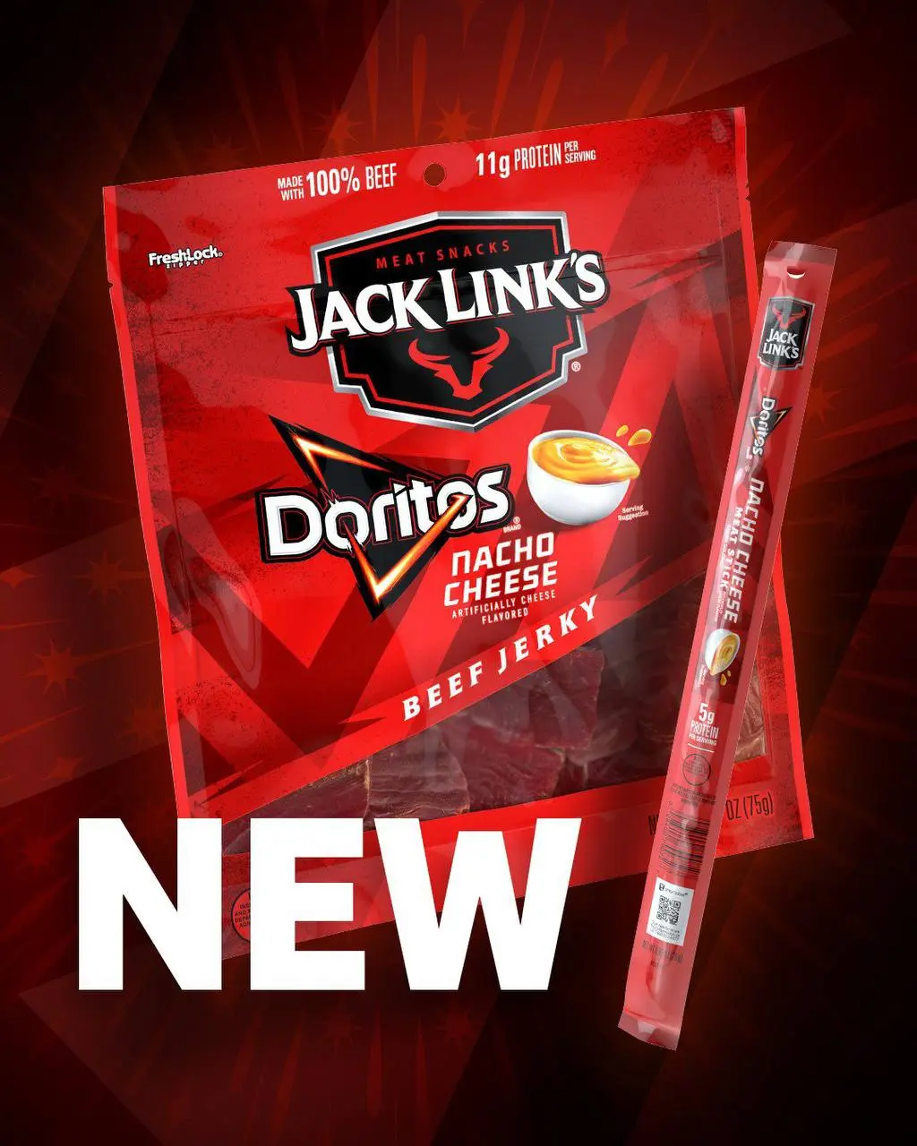 Лол, Doritos выпустил МЯСО со вкусом сырного начос. Это протеиновые говяжьи палочки и кусочки джерки с 5 и 11 граммами белка на порцию.
Чипсикозависимым стало легче добирать белок 🥩 | Сетка — социальная сеть от hh.ru