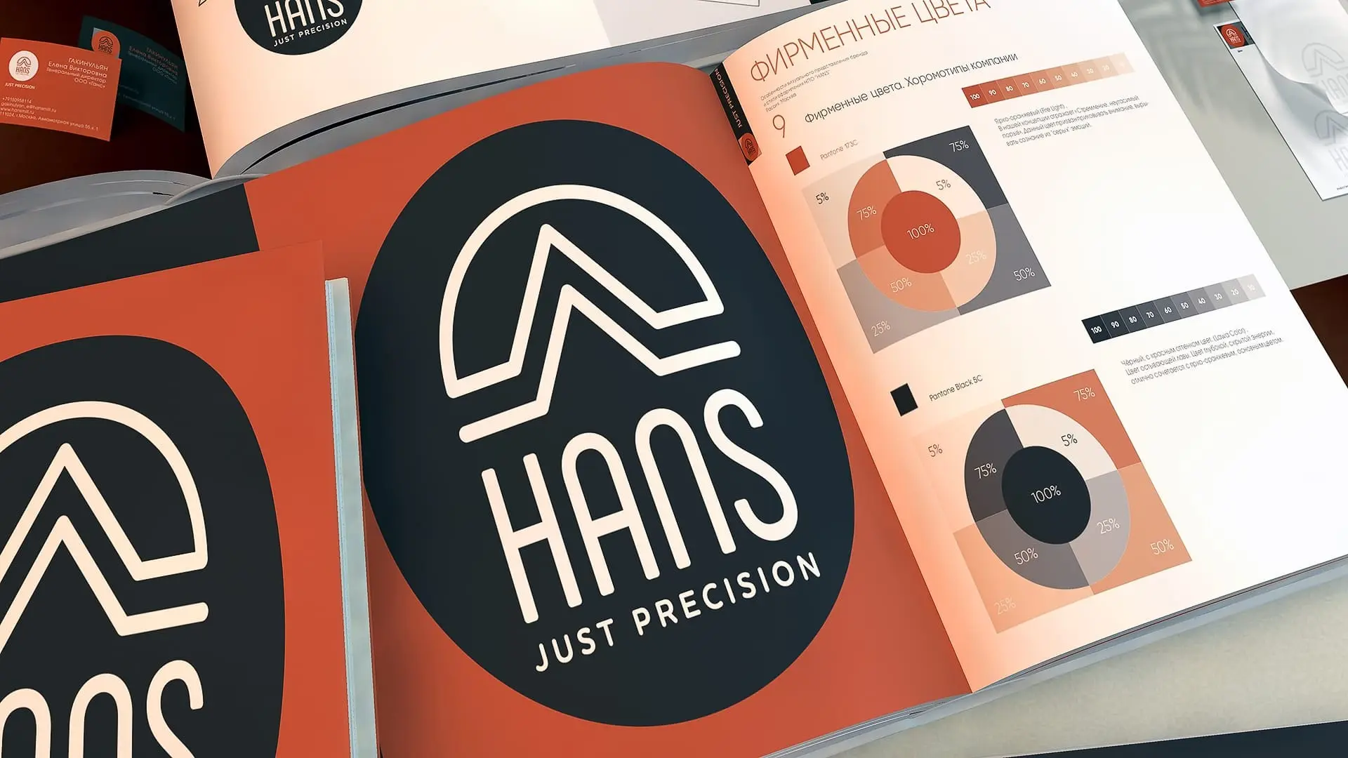 Брендбук Научно-производственного объединения HANS | Сетка — социальная сеть от hh.ru