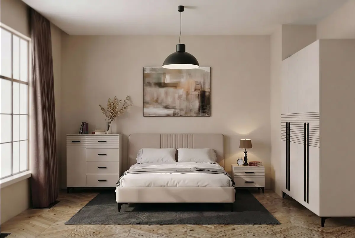 Спальня Ева: нежность, которая с тобой каждую ночь 🌙✨
Главный герой этой спальни — кровать Ева от фабрики Woodline | Сетка — социальная сеть от hh.ru