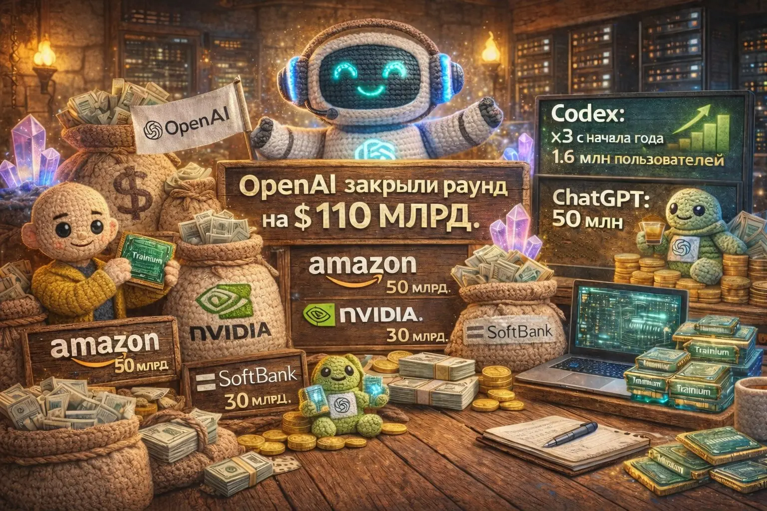 OpenAI поднял $110 млрд: что изменилось | Сетка — социальная сеть от hh.ru