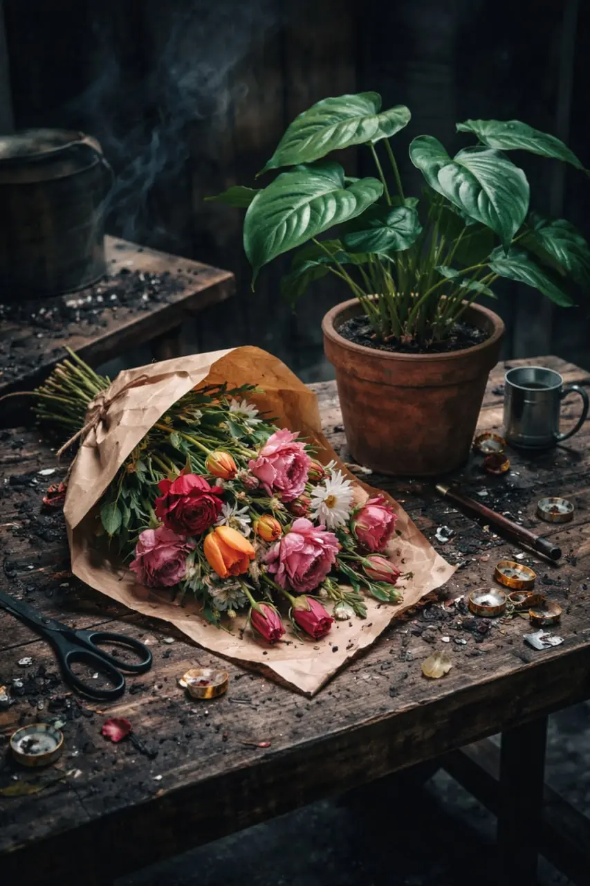 Задался тут вопросом "почему девушки любят цветы"? Это же какой-то языческий ритуал, который каким-то образом пережил и христианство, и айфон, и ChatGPT. Ты покупаешь трупы растений | Сетка — социальная сеть от hh.ru