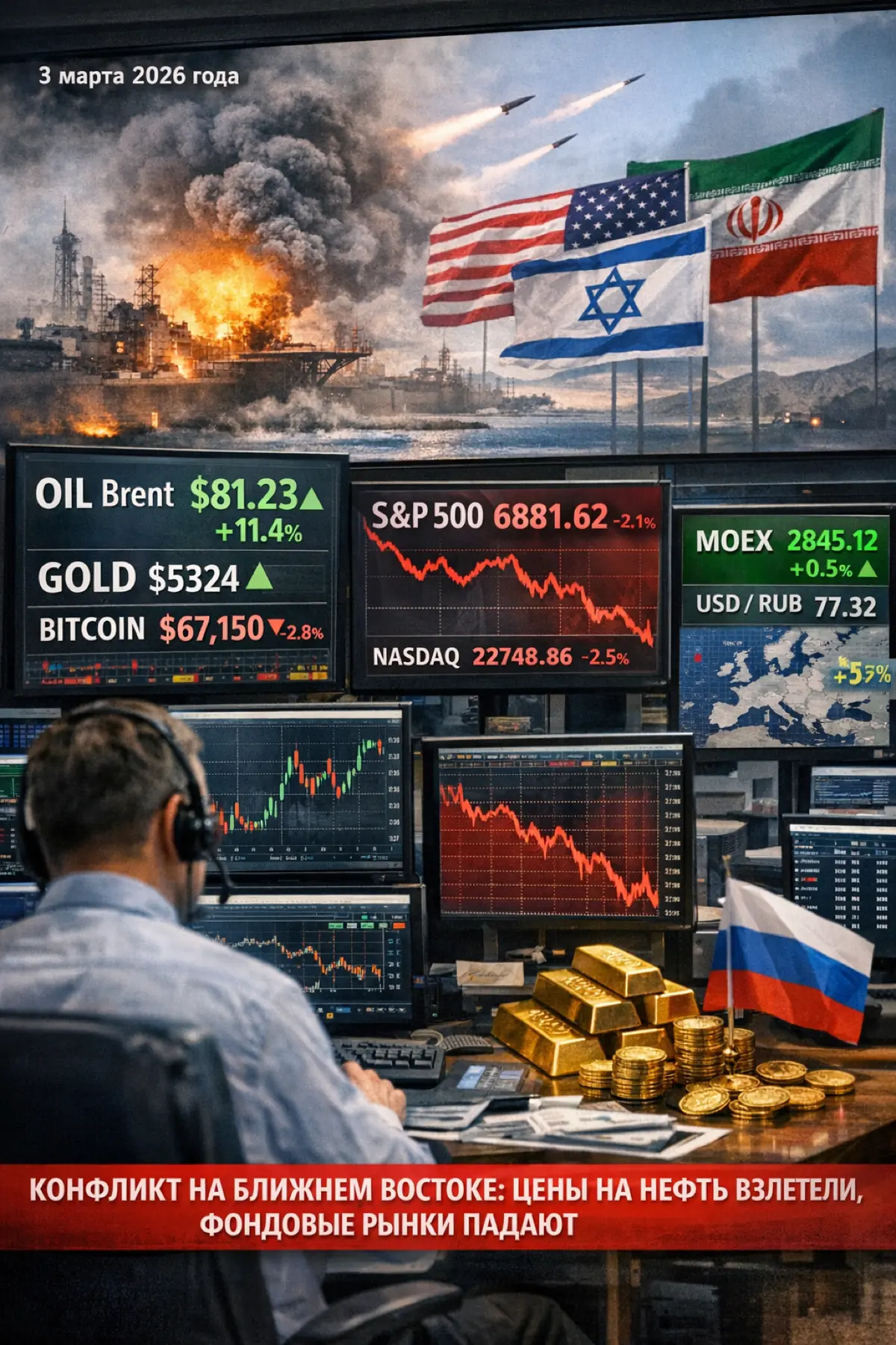 📊 Дайджест новостей: Экономика, Геополитика, Инвестиции, Трейдинг | 03.03 | Сетка — социальная сеть от hh.ru