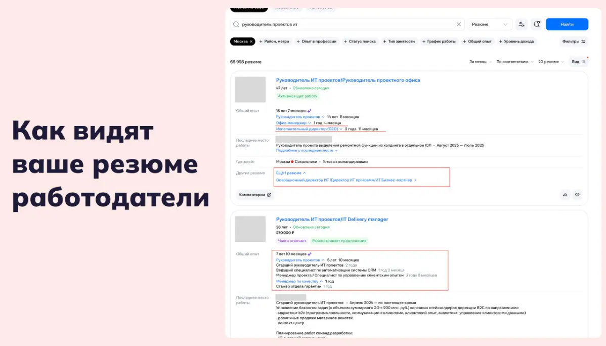Как ваше резюме видят работодатели | Сетка — социальная сеть от hh.ru