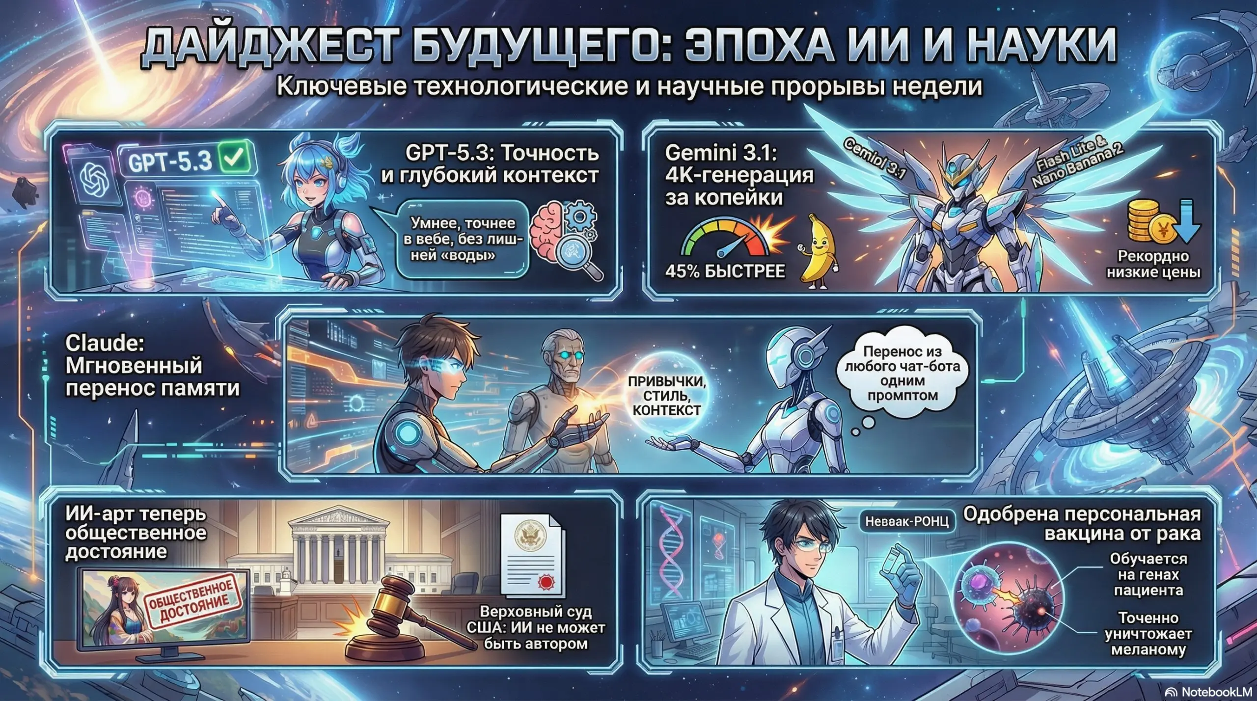 Свежий аниме-#дайджест:
== МОДЕЛИ ==
🤖 OpenAI выкатила GPT-5.3 Instant
Новая версия дает точнее ответы, лучше контекст в вебе и меньше воды (чем 5.2 Instant) | Сетка — социальная сеть от hh.ru