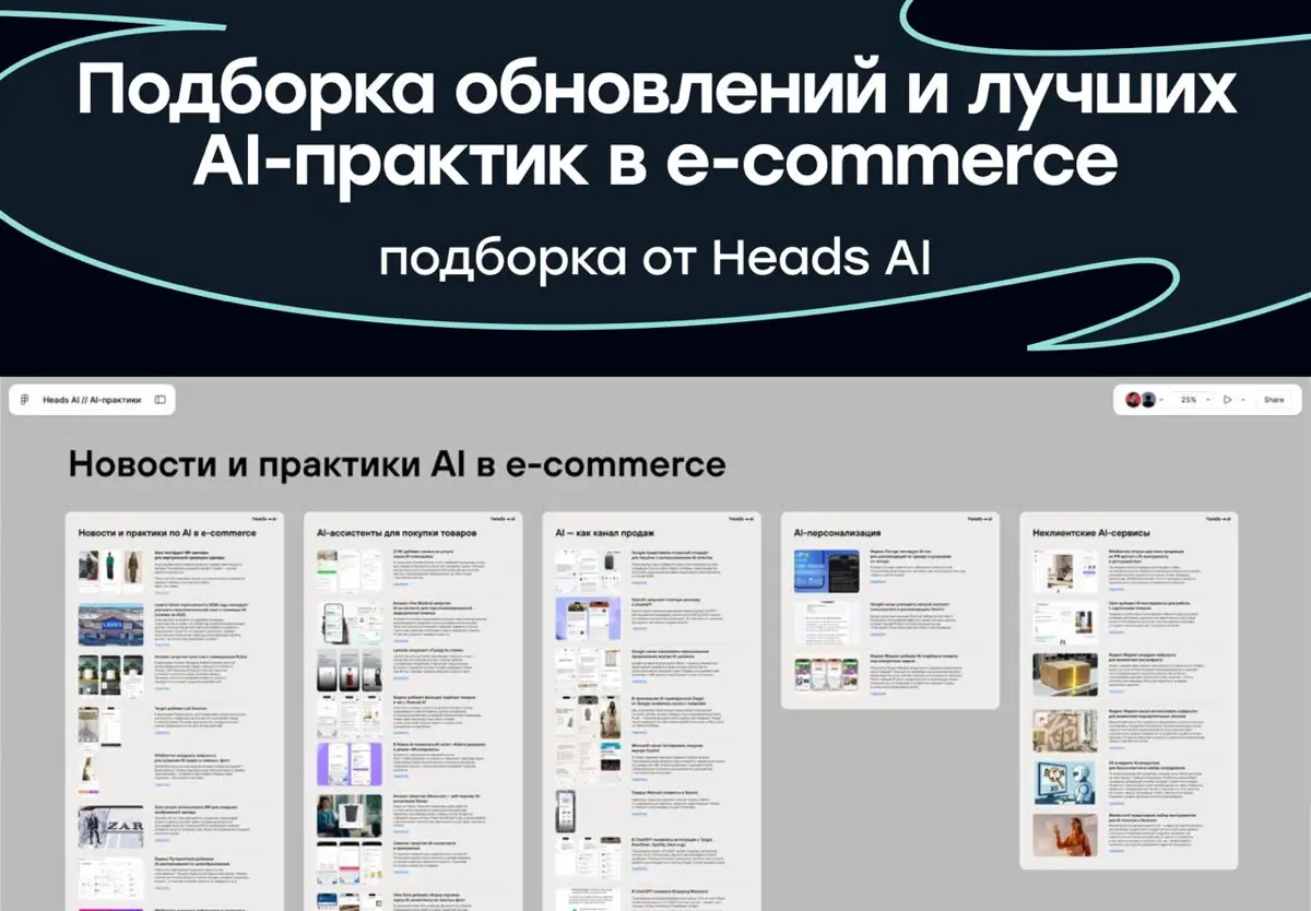 Подборка обновлений и лучших AI-практик в e-commerce | Сетка — социальная сеть от hh.ru