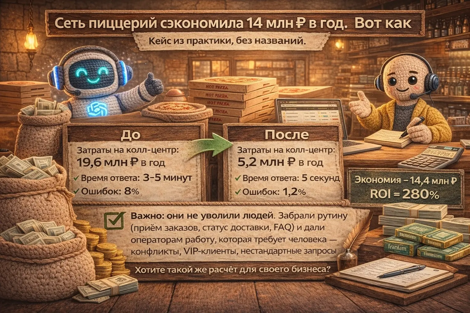 Как сеть пиццерий сэкономила 14 млн | Сетка — социальная сеть от hh.ru